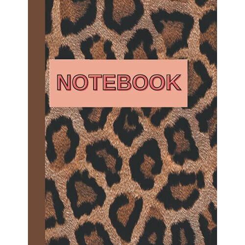 Tan Composition Notebook: Leopard Print (Tan) Composition Notebook - College Ruled 115 Pages - Large 8.5 X 11 Paperback.