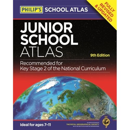 Philip's Junior School Atlas: 9th Edition (Philips School Atlas) (Hardcover)