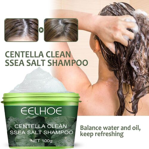 Shampooing Au Sel De Mer Naturel, Traitement Pour Les Cheveux, Gommage Du Cuir Chevelu, Exfoliant, 100ml 