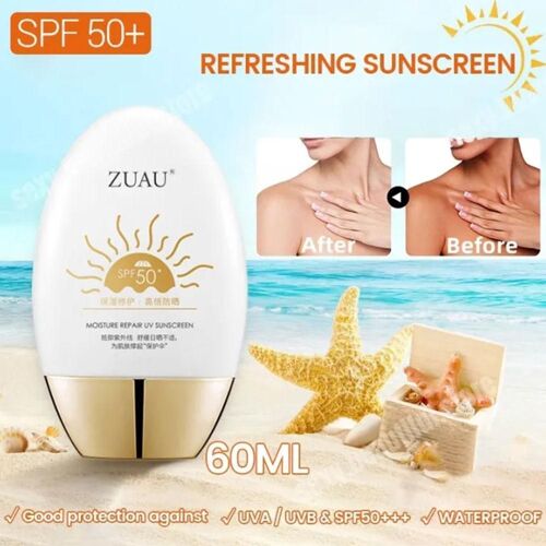 Crème Solaire Spf50 +, Protection Solaire Longue Durée, Pour Hommes Et Femmes, Hydratante, Blanchissante, Imperméable, Rafraîchissante, Soins Pour La Peau, I4s8 