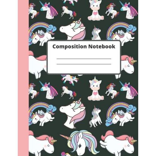 Composition Notebook: Unicorn Pattern Cover Notebook For Kids And Adults