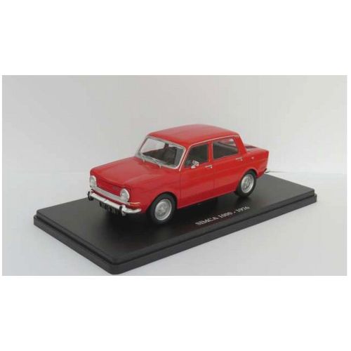 Simca 1000 Rouge - Sans Boîte Vitrine 1976 1/24 Serie Presse-Serie Presse