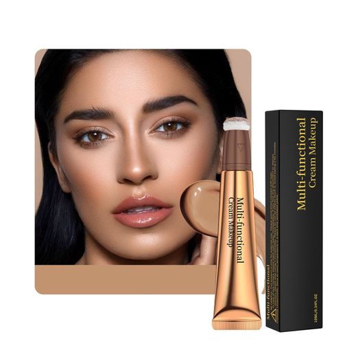 Baguette De Beauté Anti-Cernes Liquide, Contour Du Visage Avec Applicateur De Coussin, Ombre, Bronzant, Pour Les Cernes, Couverture Complète 
