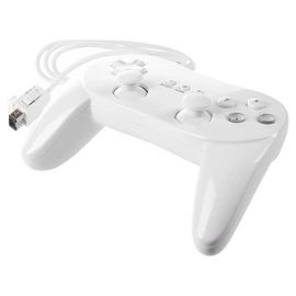 Manette De Jeu Filaire Souple À 8 Boutons Pour Nintendo Wii, Contrôleur De Jeu Classique Blanc