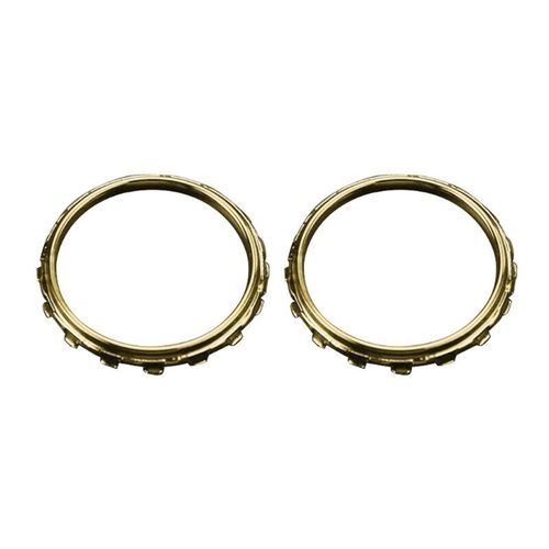 Bagues D'accent Rondes Chromées Personnalisées Pour Manettes Microsoft Xbox One Elite, Pièces De Rechange Pour Réparation Xone E D7wc, 2 Pièces