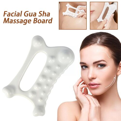 Planche De Massage Faciale Gua Sha En Céramique, Réduit La Graisse Statique, Plaque Portable Pour Gratter Tout Le Corps Pour Femmes Adultes W9b1 