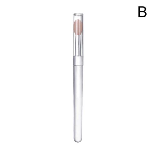 Brosse À Lèvres Portable En Silicone, Applicateur De Brillant À Lèvres, Brosse De Maquillage Anti-Poussière, Outils Cosmétiques, Multifonction, 1 Pièce, C1a2 