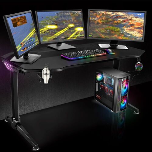 Bureau Gamer Spirit Of Gamer Headquarter 400 - Rgb - Grande Tail