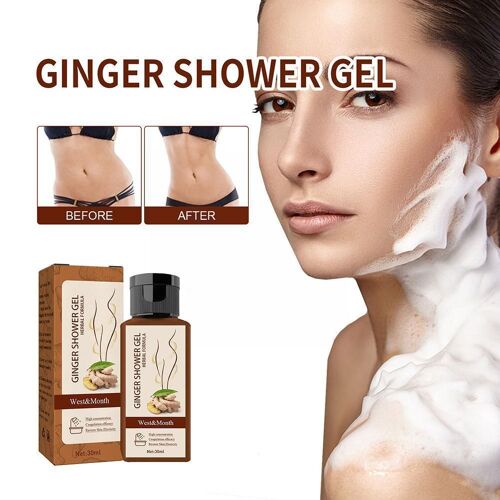 Gel De Douche À Base De Gingembre Naturel, Amincissant, Perte De Poids, Drainage Lymphatique, Élimination Des Graisses, Sculptant, Pour B B9y4 
