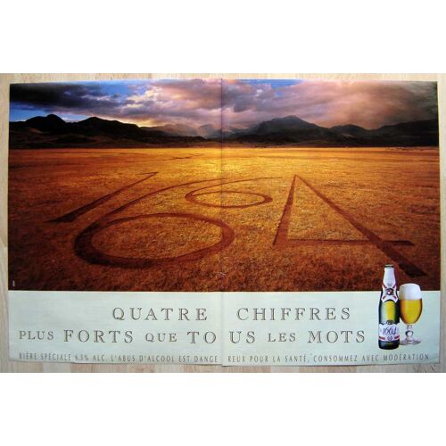 Publicité Papier - Bière 1664 De 1995