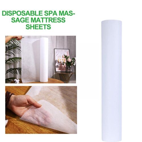 Drap De Lit De Massage Non Tissé Jetable Pour Salon De Spa, Appui-Tête, Table De Massage, Matelas En Papier, Rouleau De Couverture, Fourniture De Tatouage, U8i3 