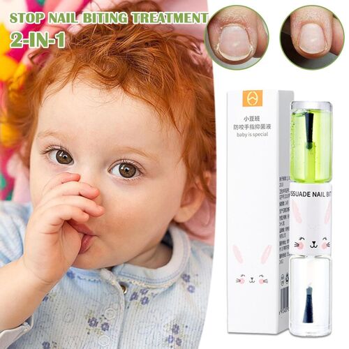Huile De Traitement Des Ongles Anti-Morsure Pour Enfants, Armure Amère, Soin Nourrissant, Gratitude Pour Arrêter De Mordre Les Ongles, Traitement Du Pouce Par Succion, 2 En 1, U4r8 