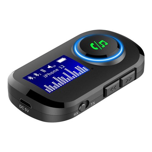 Transmetteur Récepteur Audio Sans Fil T5, 5.0mm, Prise Aux, Avec Dongle D'affichage, Musique, Adaptateur Pour Voiture, Pc, Tv, Compatible Bluetooth 3.5