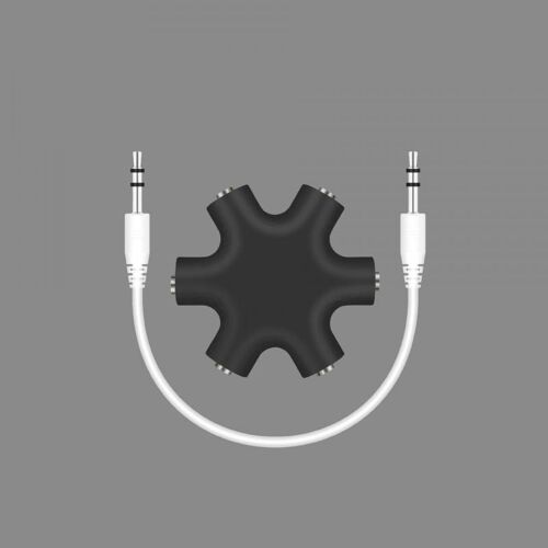 Câble séparateur Audio 1 mâle vers 1 2 3 4 5 femelle, Port à 5 voies, câbles de sortie Audio de musique Aux, Extension de casque stéréo, 3.5mm