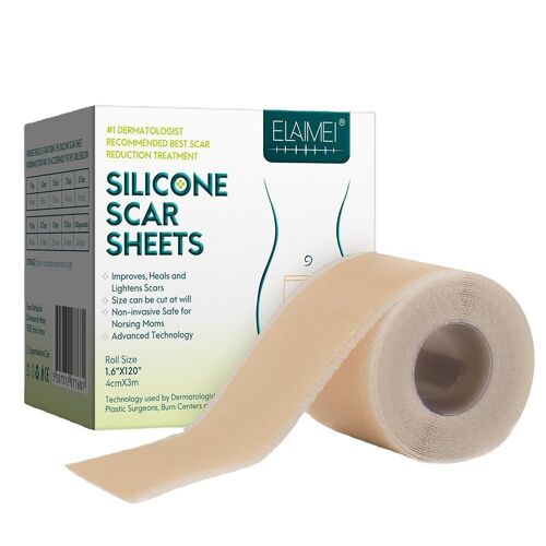 Bande Adhésive En Gel De Silicone Pour L'élimination Des Cicatrices, 4cm X 3m, Patch De Thérapie Pour Les Traumatismes D'acné, Les Brûlures, Traitement De La Peau 