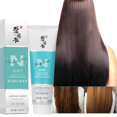 Kératine Correctrice De Protéines Pour Cheveux, 180ml, Crème Lissante Facile Et Nutritive, Ne Reconstitue Pas Les Cheveux, Adoucit Les Cheveux, Y5y5 