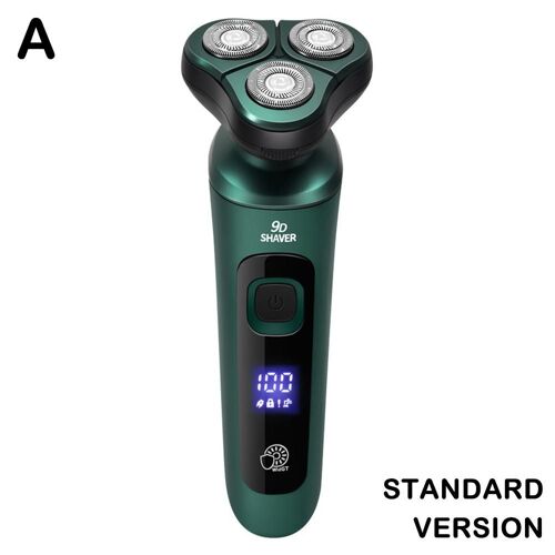 Rasoir Électrique Intelligent 4 En 1, Affichage Numérique Lcd, Couteau À Trois Têtes, Rasoir Multifonction Usb Flottant Pour Barbe, Rechargeable I4j6