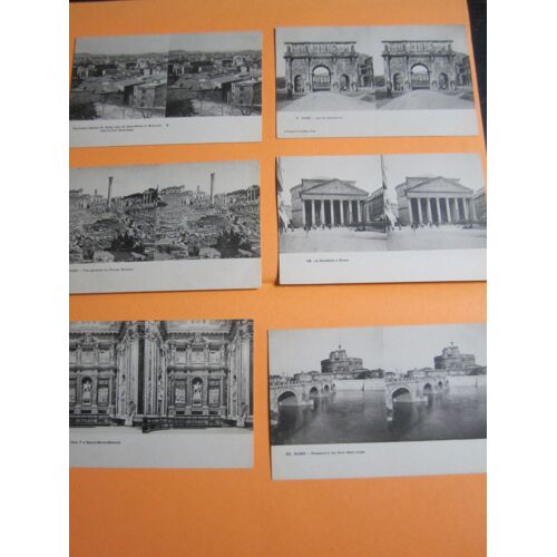 Lot De 11 Cartes Postales "Héliotypie" : Rome,  N´Ont Pas Circulées, Début Du Siècle Dernier. 