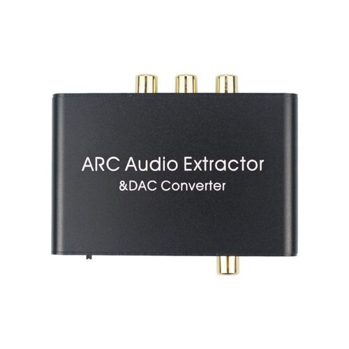 Convertisseur convertisseur ARC DAC compatible HDMI, canal de retour Audio numérique optique SPDIF Coaxial à analogique, stéréo L/R 3.5mm
