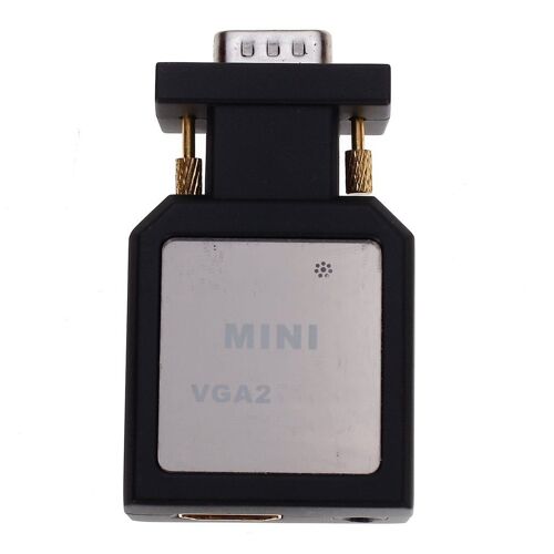 Adaptateur convertisseur VGA vers HDMI, 1080P, pour PC portable, vers projecteur HDTV, Audio vidéo, compatible HDMI vers VGA