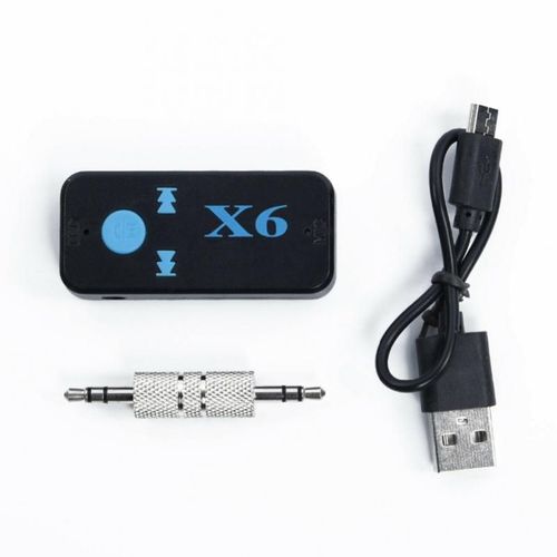 Adaptateur Pour Voiture X6, Récepteur De Musique Audio Stéréo Sans Fil, Kit Mains-Libres, Compatible Bluetooth, 3.5mm Aux, Support Carte Tf A2dp