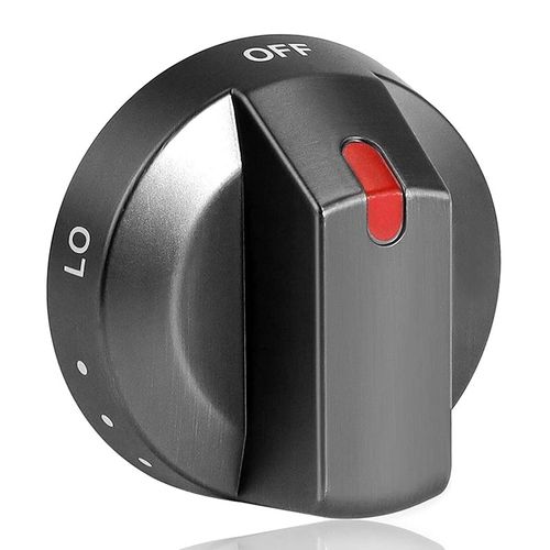 Boutons de rechange pour cuisinière à gaz, DG64-00473B boutons noirs, en acier inoxydable, 1 pièce