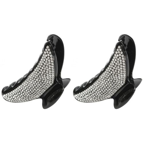 Pince À Cheveux En Diamant Pour Femmes, 2 Pièces, Paillettes, Papillon, À La Mode 