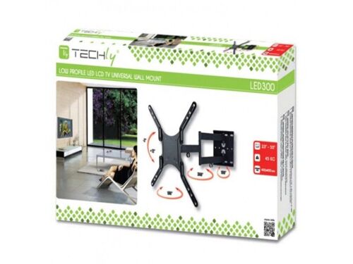 Support mural inclinable 12°/-2° - Rotation 2 x180° 360° - LED/LCD 19" - 37"