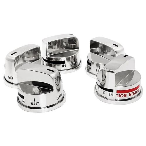 Bouton de cuisinière à gaz en métal et plastique, LG, LRG30355ST, LRG30357ST, LRG30855ST, 5 pièces