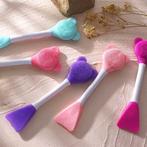 Brosse Pour Masque Facial En Gel De Silicone, Outils De Maquillage, Bricolage, Soins De La Peau, 1 Pièce
