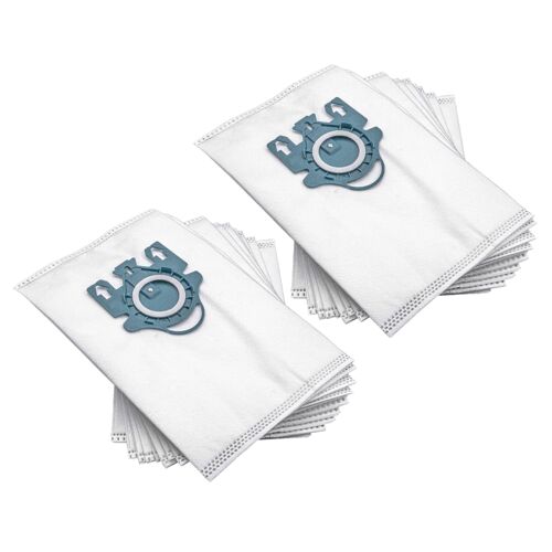 vhbw 20x Sacs compatible avec Miele Revolution 2000, Revolution 500, Revolution 700 aspirateur - microfibres non tissées, 27,5cm x 18cm, blanc