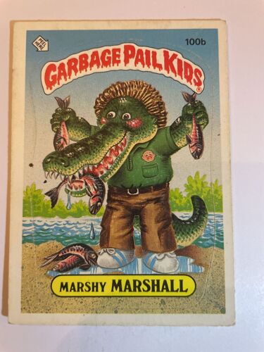 Garbage Pail Kids - Les Crados - Topps Gpk 1986 Marshy Marshall 100b