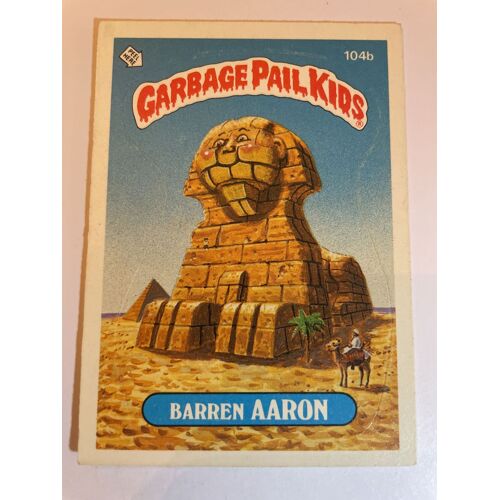 Garbage Pail Kids - Les Crados - Topps Gpk 1986 Barren Aaron 104b