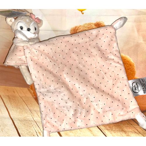 Doudou Biche Rose Mots D'enfants Mouchoir Jouet Bebe Naissance