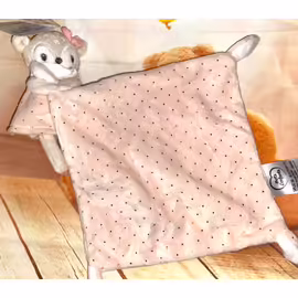Doudou Biche Rose Mots D'enfants Mouchoir Jouet Bebe Naissance