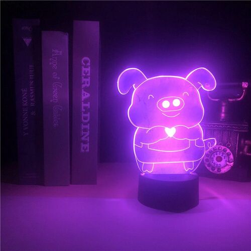 Lampe Led 3d Avec Capteur Tactile, Image D'éléphant, Luminaire Décoratif D'intérieur, Idéal Comme Cadeau D'anniversaire, Idéal Pour Un Enfant