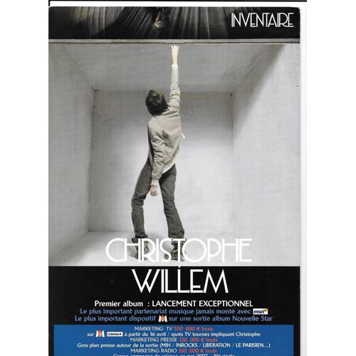 Flyer Christophe Willem Inventaire