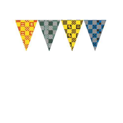 Guirlande fanions en papier Poudlard Harry Potter 2 m