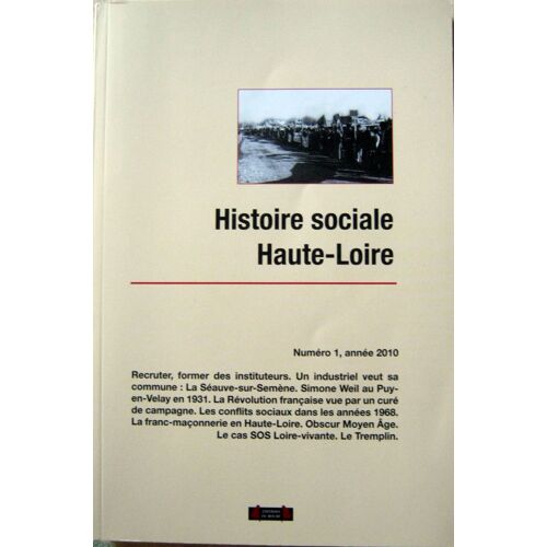 Histoire Sociale Haute - Loire 2010 N°1