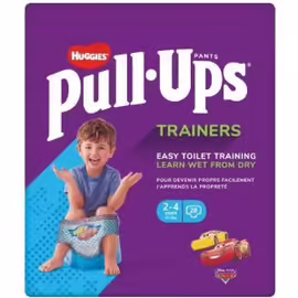 Huggies Pull-Ups Couches Bébé Garçon - Taille 6 - 2 A 4 Ans - 15 A 23 Kg - Le Paquet De 28 Couches