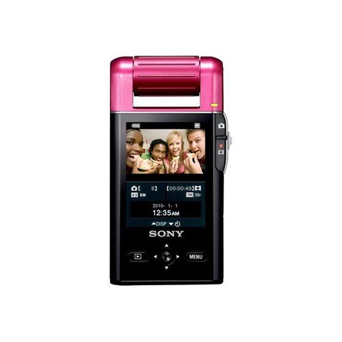 Sony bloggie MHS-PM5 - Camera Kit - caméscope - 1080p - 5.0 MP - carte Flash - rose