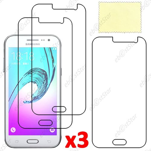 Ebeststar ® Lot X3 Film Protection D'écran Anti Rayures Protecteur Transparent Pour Samsung Galaxy J3 Sm-J300f + Lingette De Nettoyage / Accessoires Pour La Pose