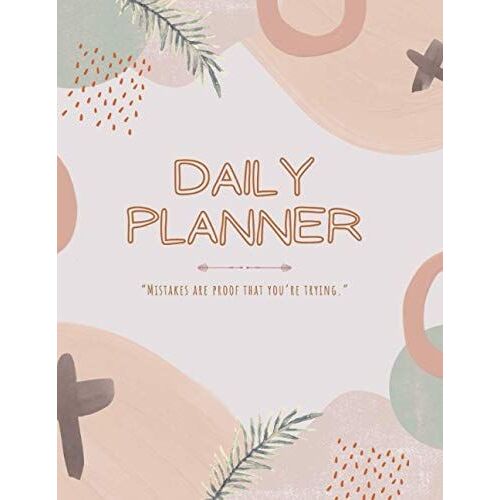 Daily Planner: Cute Daily Weekly Monthly Planner 8.5x11 Inch - Large Pages For Planners To Note, Scheduling, Organizing