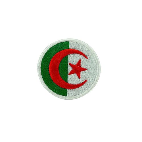 Patch Ecusson Brode Thermocollant Aviation Cocarde Drapeau Algerie Air Force