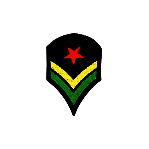 Patch Ecusson Brode Rasta Backpack Grade Ethiopie Rastafarai One Love Reggae