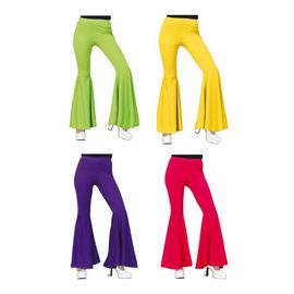 Pantalon Cloche Élastique Taille Unique En Différentes Couleurs