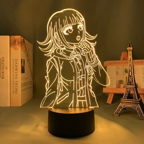 Lampe Led 3d, Personnage De Dessin Animé Danganronpa Chiaki Nanami, Décoration Pour Chambre D'enfant, Cadeau D'anniversaire, Décoration De Salle