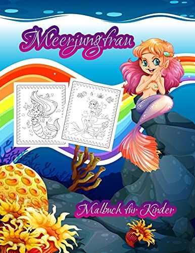 Meerjungfrau-Kinder-Malbuch