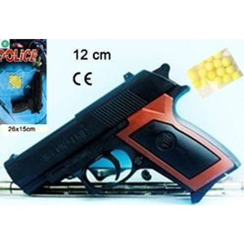 Pistolet + 18 Billes - 15 Cm