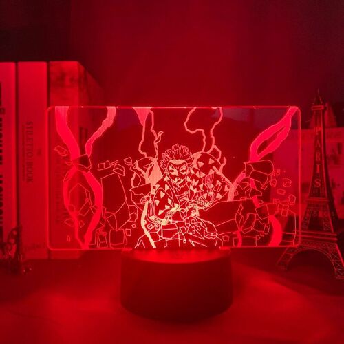 Lampe Led En 3d Kimetsu No Yaiba, Zenitsu Agatsuma, Pour Chambre À Coucher, Veilleuse Cadeau, Lampe Manga, Tueur De Démons, Décor De Chambre